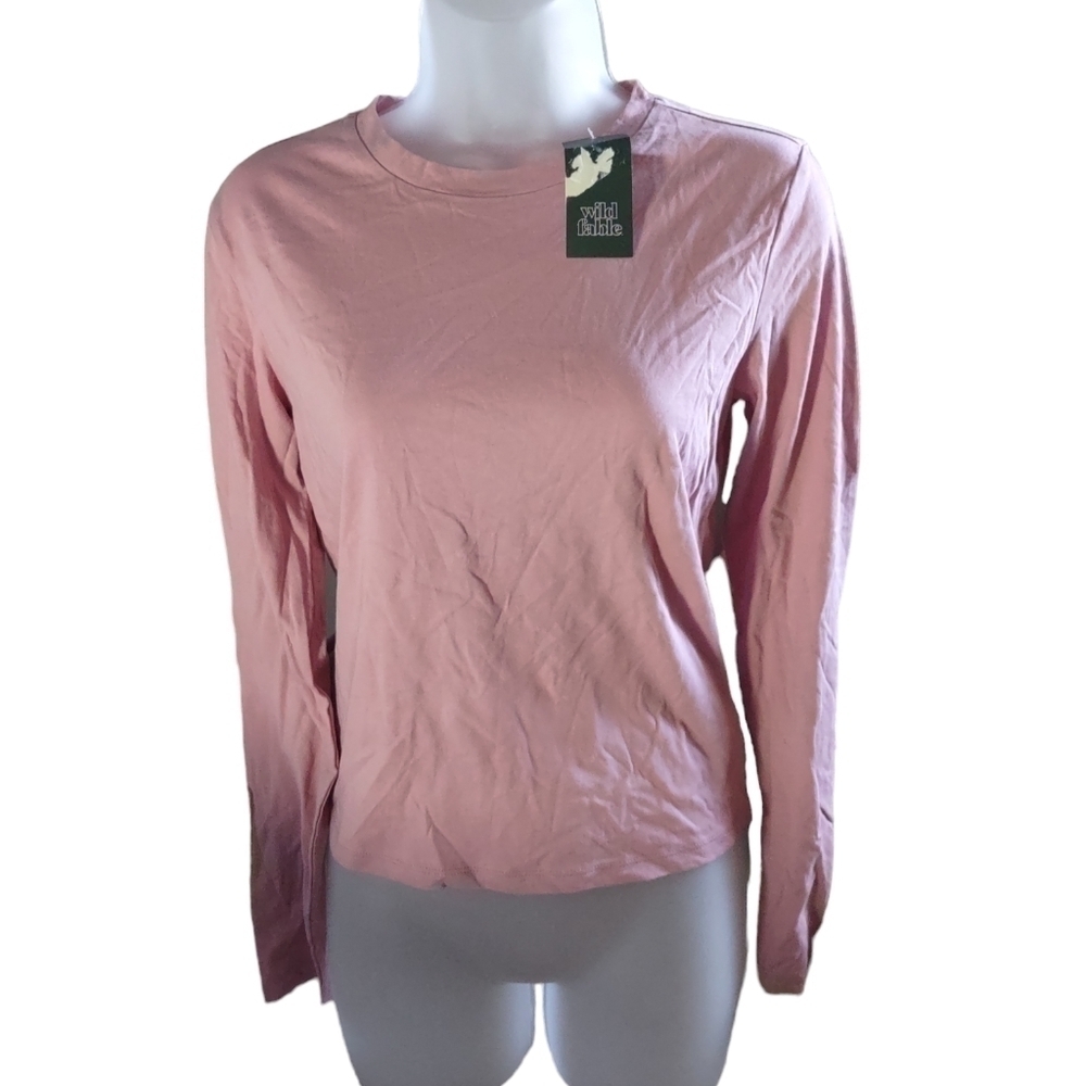 Wild Fable Long Sleeve T Shirt Women's Small Mauve